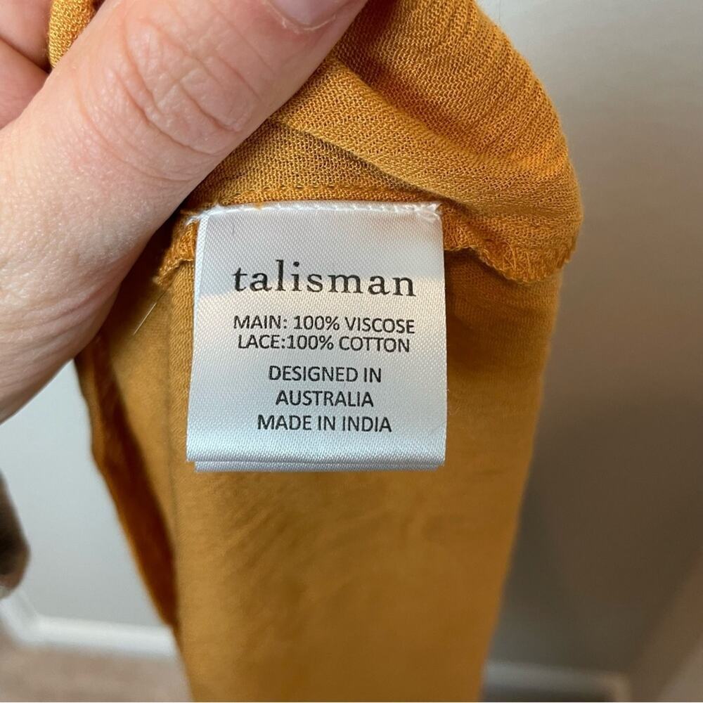 BNWT! TALISMAN LABEL Isobel Dress in Tumeric Size XS - Picture 10 of 10